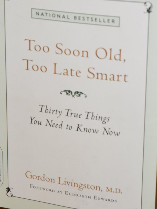 Other - 3/$15🍁Too soon old, too late smart, Livingston | EUC book